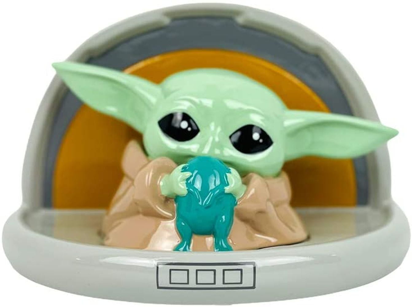 Star Wars Baby Yoda THE CHILD w/Cup Bowl Figural Coin Piggy Bank *IN STOCK* 