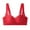Red, variant on New summer arrivals SMihono Women's No Underwire Lace Bras Full Coverage Adjustable Straps Lifting Bralette Solid Color Stretch Breathable Bras Beige M