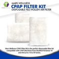 thumbnail image 4 of CPAP Filters Compatible with ResMed Airsense 10, Aircurve 10, S9 Series Machines Disposable Felt Pollen air Filter - 52 Pack 1 Year Supply - Made in The USA CPAP Filter Supplies, 4 of 7
