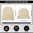 thumbnail image 4 of Distressed Knitted Beanie Fuzzy Winter Hats Warm Beanies for Women Men, Unisex Snow Knit Cap Skull Cap, 4 of 6