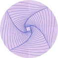 thumbnail image 1 of Ahgly Company Indoor Round Patterned Bright Lilac Purple Area Rugs, 8' Round, 1 of 6