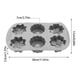 thumbnail image 3 of Molde de silicona de seis agujeros para hornear pasteles, gelatina, pudín, chocolate, flexible, antiadherente, apto para alimentos, resistente al calor, para postres, pasteles, mousses y chocolates, 3 of 5
