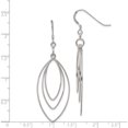 thumbnail image 4 of Sterling Silver Shepherd Hook Earrings (58 X 19) Made In India qe8950, 4 of 5