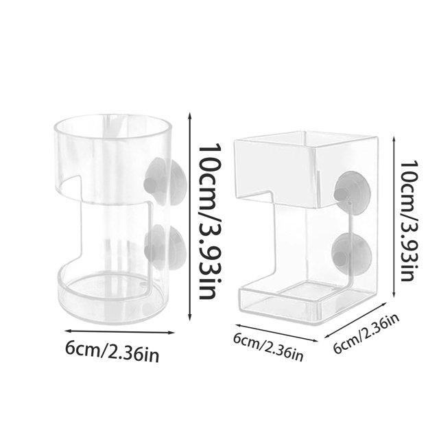 Floating Fish Feeder For Parrot Fish & Turtles Adjustable Aquarium Food Dispenser With Clog Design Square Or Round Shape Options