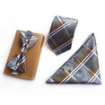 thumbnail image 3 of Cravate pour Homme Jacquard Paisley avec Poche et Nœud Papillon, 3 of 10