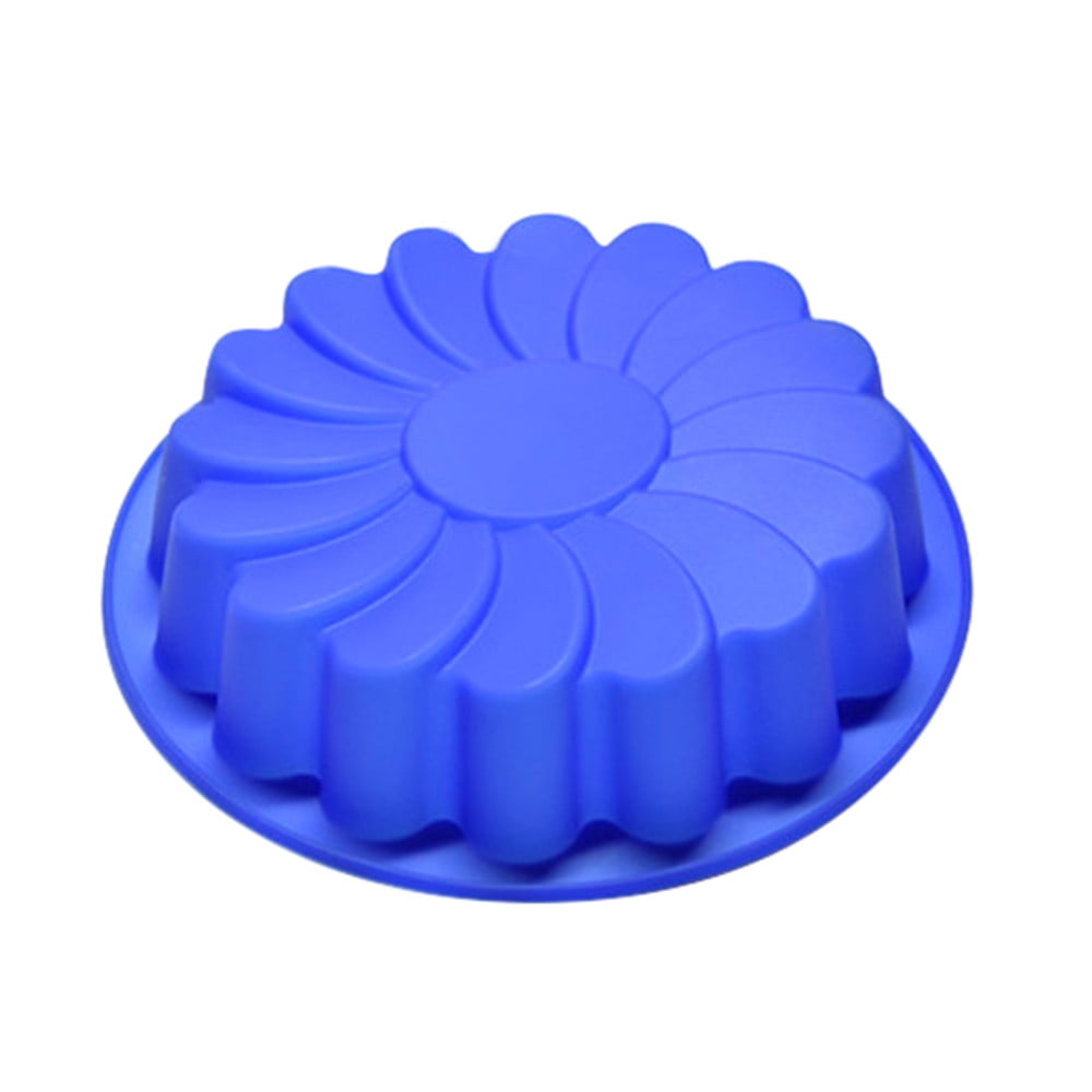 Silicone Large Flower Cake Mould Chocolate Soap Candy Jelly Mold Baking Pans 