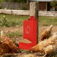 thumbnail image 2 of 2 Pack Chicken Grit And Feeder Metal Hanging Chicken Feeder Feeder For Chicken Grit Feeders Automatic Poultry Dispenser Trough (2 Styles) 26x10x10cm, 2 of 4