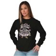 thumbnail image 3 of Christian Not Perfect Just Forgiven Women Plus Size Long Sleeve Graphic Tee Brisco Brands 3X, 3 of 5