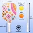 thumbnail image 3 of Pickleball Paddles Set Of 1, Fiberglass Surface, Butterfly Print, 1 Paddle, 2 Balls & Bag, 3 of 5