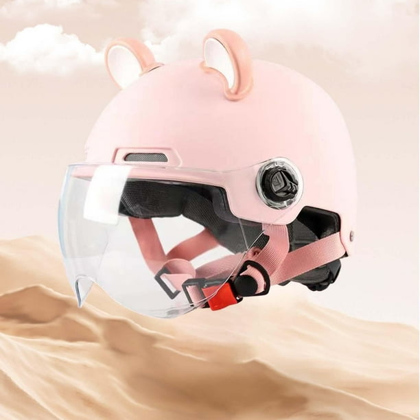 Casco de ciclomotor de cara abierta casco de motocicleta con visera solar accesorios ligeros de medio casco para crucero ciclomotor bicicleta de Rosa shamjiam Sombrero de choque Walmart en linea