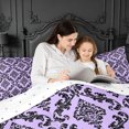 thumbnail image 5 of meiyoeat Royal Damask 7-Piece Twin Bedding,For Girls,Elegant Pattern Bedding Comforter Set For Girl,Reversible, 5 of 7