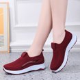 thumbnail image 2 of Willtoo Orthopedic Dress Shoes for Women Slip‑On Breathable Knit Mesh Casual Sneakers, Lightweight Non‑Slip Comfort Platform Walking Shoes, 2 of 5