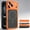 Orange, variant on For iPhone 15 Pro Max Phone Case,Compatible with Wireless Charging,Honeycomb Porous Back Design,Heat Dissipation Mesh Breathable Cover,Shockproof Two-color Non-Slip Phone Case Cover,Dark Blue