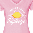 thumbnail image 4 of Inktastic You're My Main Squeeze with Lemon Women's V-Neck T-Shirt, 4 of 5