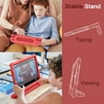 thumbnail image 6 of JETech Kids Case for iPad Pro 11 Inch All Models, iPad Air 5/4 (10.9-Inch) with Built-in Screen Protector, Shockproof Full-Body Handle Stand Tablet Protective Cover (Red), 6 of 6