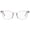 Clear Crystal, variant on Compliments by DIFF Eyewear Rowan Blue Light Reading Glasses for Men and Women Clear Crystal +2.0