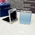 thumbnail image 3 of for Samsung Galaxy Z Flip 5 Case Hinge Protection, Glitter Girly Case for Galaxy Z Flip 5 Cute Design, Trendy Stylish Case for Galaxy Z Flip 5 Sparkle with Plating Frame (Blue), 3 of 7