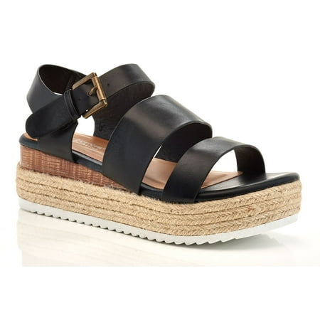 

Womens Wedge Sandal Open Toe Ankle Strap Wedge Sandal for Women