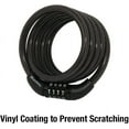 thumbnail image 4 of Master Lock 8143D Self Coiling Cable Lock, 4-Feet x 5/16-inch, Black, 2 Pack, 4 of 5