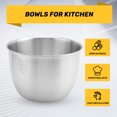 thumbnail image 4 of Cuenco Mezclador de Acero Inoxidable 304 Cocina, Cocina Diseño Profundo para Cocinar, Hornear, Pastel, Ensalada, 2800 Ml, 4 of 5