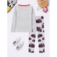 thumbnail image 4 of ATAIKU Toddler Boy Truck Pajamas Set Kids Long Sleeve Tee and Pants Sleepwear Baby Boy Pjs Jammies 1-12Y, 4 of 12
