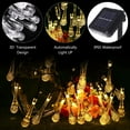 thumbnail image 3 of LIGHTSMAX Solar String Lights 20 Feet 30 LED Water Drop Solar Fairy Waterproof Lights for Garden, Patio, Yard, Home, Parties Warm White, 3 of 8
