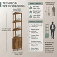 thumbnail image 5 of Corner Storage Shelf with LED Lighting - Efficient Corner Storage, Customizable Multi-Color LED Lighting, Versatile Display & Concealed Storage, Sturdy Industrial Build, 5 of 5