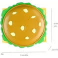 thumbnail image 3 of Bonita cartera con tarjetero en forma de hamburguesa, monedero de piel sintética para mujer y hombre, como se muestra en la foto, as the pic show, 3 of 3