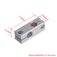 thumbnail image 5 of BQLZR Connecteurs de Support d'Arbre Croisé Linéaire Double Trou 10mm Dia, 5 of 5