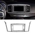 thumbnail image 2 of Pegatina para panel de pantalla de navegación de coche yuxing fibra de carbono negra 2008-2015, 2 of 5