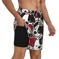 thumbnail image 2 of Kdxio Cute Dog Print Men's Swim Trunks with Compression Liner 7 Inch Inseam Quick Dry Swim Shorts, 2 of 7