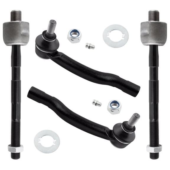 BOXI (Set of 4) Front Inner & Outer Tie Rod End Links Kit Fit for Suzuki Grand Vitara 1999 2000 2001 2002 2003 2004 2005 / for Suzuki XL-7 2002 2003 2004 2005 2006 | Replace ES800426 ES800427 EV467