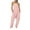 Pink, variant on yievot Fashion Women Casual Cold Shoulder Jumpsuit Solid Suspender Jumpsuits Wide Pocket Leg Pant