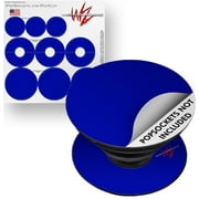 Decal Style Vinyl Skin Wrap 3 Pack for PopSockets Solids Collection Royal Blue (POPSOCKET NOT INCLUDED) by WraptorSkinz