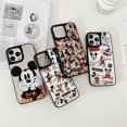 thumbnail image 2 of Disney cartoon quirky Mickey for iphone13/12promax/14pro Apple phone case Apple 11 mirror graffiti Mickey Mouse phone caseiPhone13pro max Gao Jinjia LED, 2 of 2