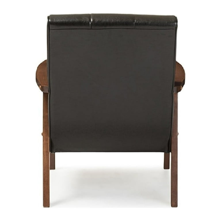 Baxton Studio Nikko Mid-century Modern Scandinavian Style Black