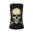 thumbnail image 6 of Goofa Gothic Winged Skull Printed Womens Workout Tops for Women Sleeveless Yoga Shirts Athletic Running Tank Tops Sleeveless Gym Clothes Workout Apparel-Small, 6 of 9