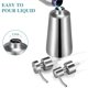 thumbnail image 3 of Dispensador de jabón líquido 350ML + bomba de espuma 304 dispensadores de acero inoxidable para baño cocina loción para manos detergente champú plateado brillar  Electrónica, 3 of 5