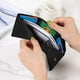 thumbnail image 3 of Monedero sencillo para mujer, corto, con tres compartimentos para varias tarjetas, de gran capacidad y antidesmagnetización, 3 of 6