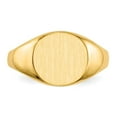 thumbnail image 4 of 14k 9.5x10.0mm Round Closed Back Signet Ring RS276, 4 of 6