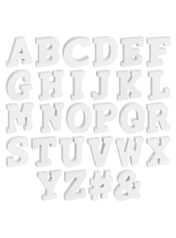 Wooden Letters & Numbers in Wood Crafting