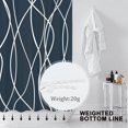 thumbnail image 2 of Aegean Blue Shower Curtain for Bathroom with Hooks,Shower Curtain Set,White Stripe Bath Curtains Decorative Shower Curtains Water Repellent Washable, 72x84, 2 of 6
