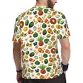 thumbnail image 2 of Wukai Lemon Fruits Vegetables Print Men's Short-Sleeved Mesh T-Shirt,Quick-Dry Short Sleeve Workout T-Shirt-Small, 2 of 8
