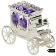 thumbnail image 3 of Matashi  Silver-plated Princess Carriage Ornament with Purple and Clear-cut Crystals, 3 of 5