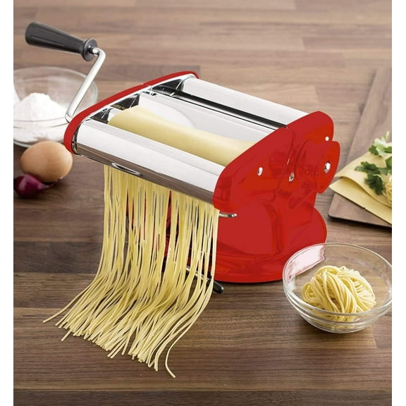 Cestari Kitchen Ultimate Pasta Maker with Spaghetti Cutter and Suction Base