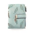 thumbnail image 1 of Portefeuille pour Femmes Mode Vintage Feuille Porte-Cartes Portefeuille Bifold Portefeuille Court, 1 of 7