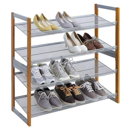Organize It All 2 Tier Stackable Shoe Racks, (The Best Way To Organize Shoes)