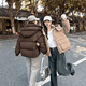 thumbnail image 2 of Abrigo de invierno para mujer, chaquetas de invierno para mujer 2024, chaqueta de plumón gruesa, holgada y cálida, abrigos acolchados cortos de tendencia de calle alta para mujer, 2 of 5