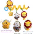 thumbnail image 2 of Hanging Car Seat Toys, Baby Activity Spiral Plush Toys with Music Box Rattles Monkey Lion Teether for Car Seat Stroller Crib Mobile, Animal Travel Toy, 2 of 4