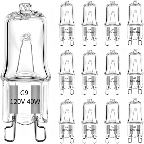 HIBIBUD G9 Bulb,10Pcs G9 Halogen Light Bulbs 2 Pin Base,2700K Dimmable